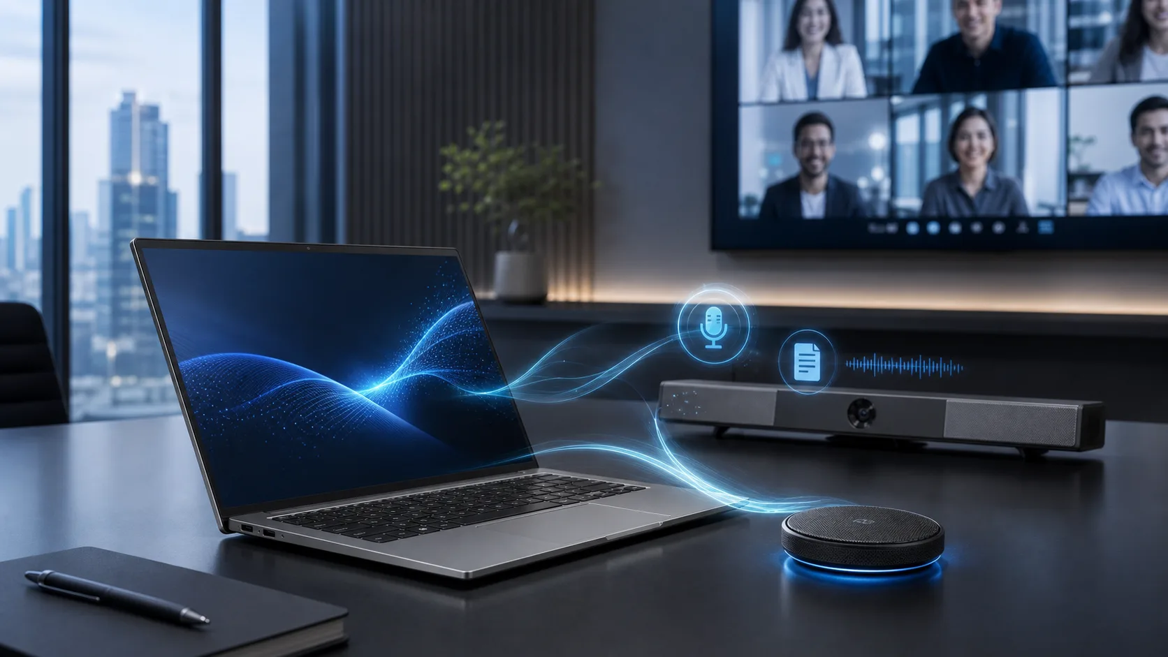 ภาพงานประชุม AI productivity ด้วยโน้ตบุ๊กธุรกิจ
